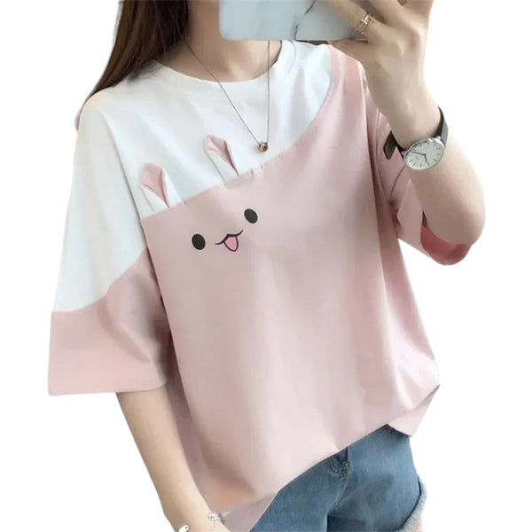 Adorable Korean Style Bunny T-shirt