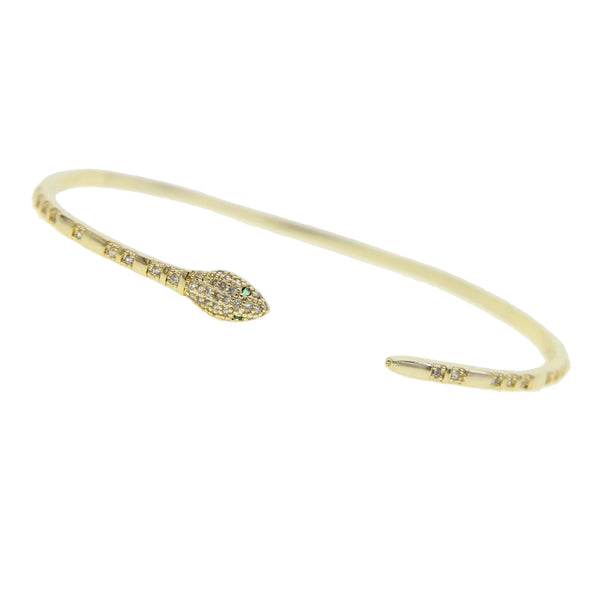 Stunning Thin Snake Open Bracelet