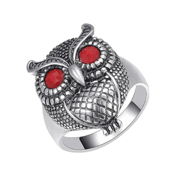 Gorgeous Owl Eyes of Crystal Ring