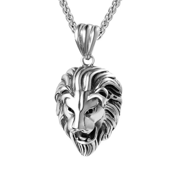 Lion Head Pendant Necklace