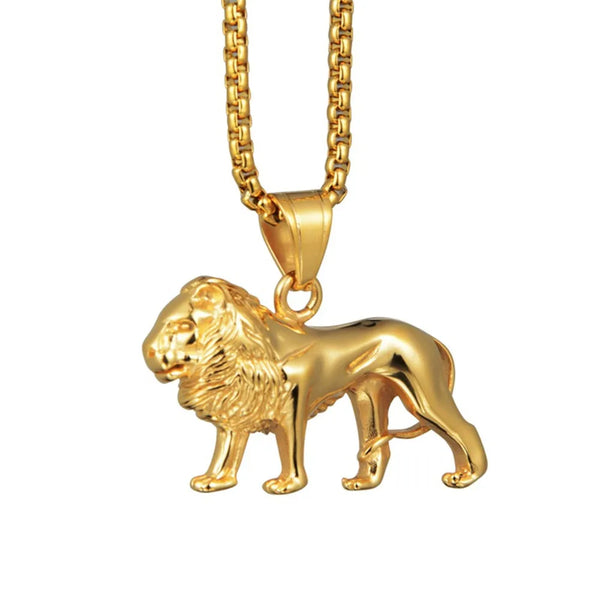 Stainless Steel Full Lion Necklace