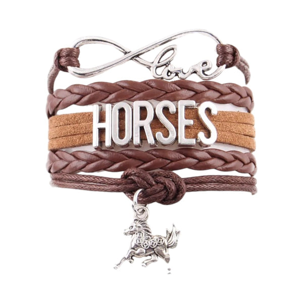 Infinity Love Horse Bracelet