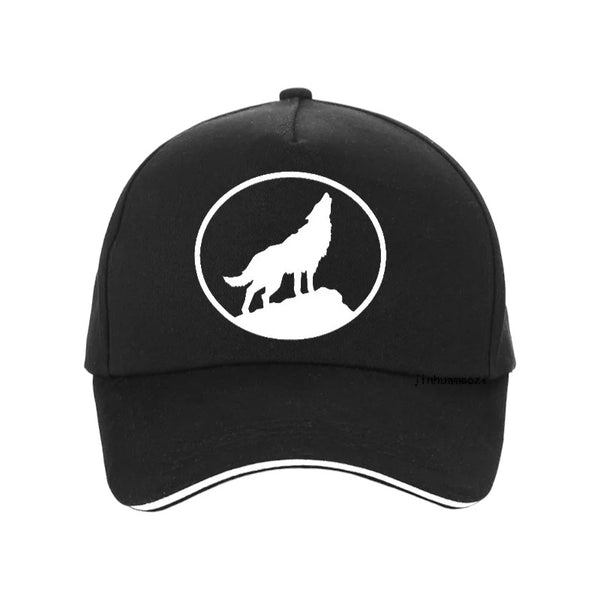 Simple Howling Wolf Cap