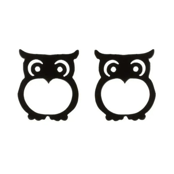 Cute Owl Stud Earrings