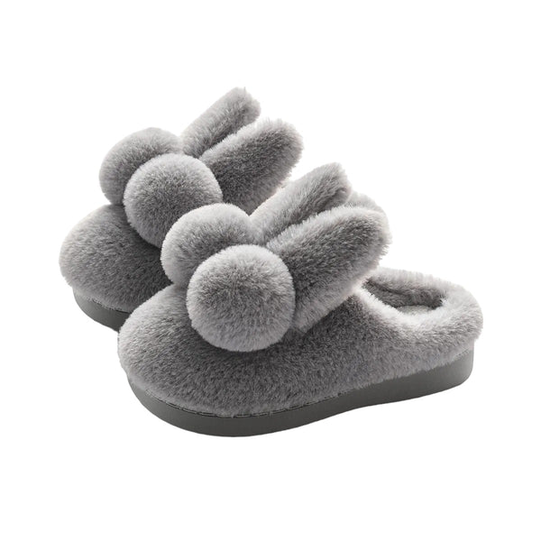 Fluffy Bunny Slippers for Kids and Adults