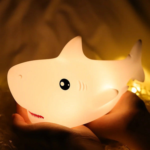 Adorable Squishy Shark Lamp