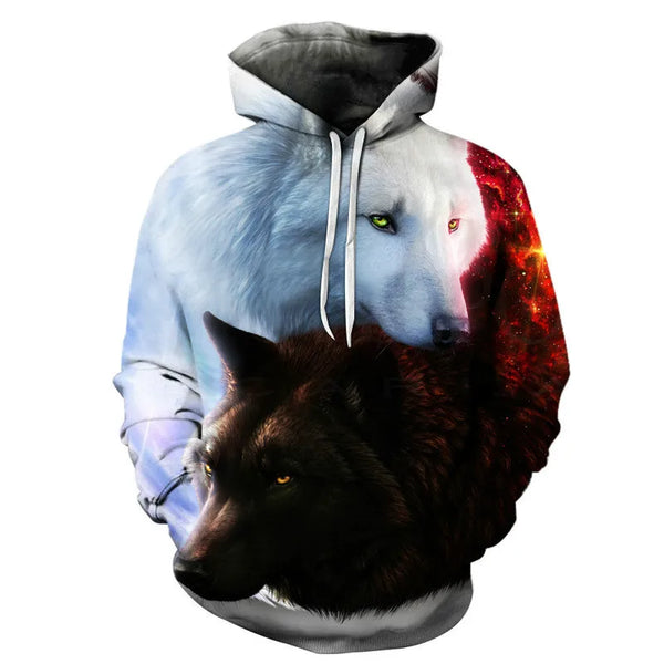 Amazing Ice and Fire Wolf Hoodie