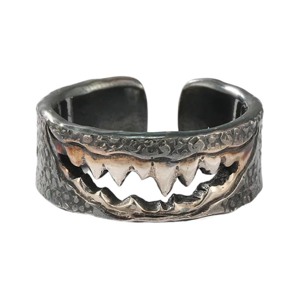 Stunning Shark Mouth with Teeth Ring