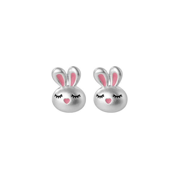 Cute Cartoon Style Copper Bunny Stud Earrings