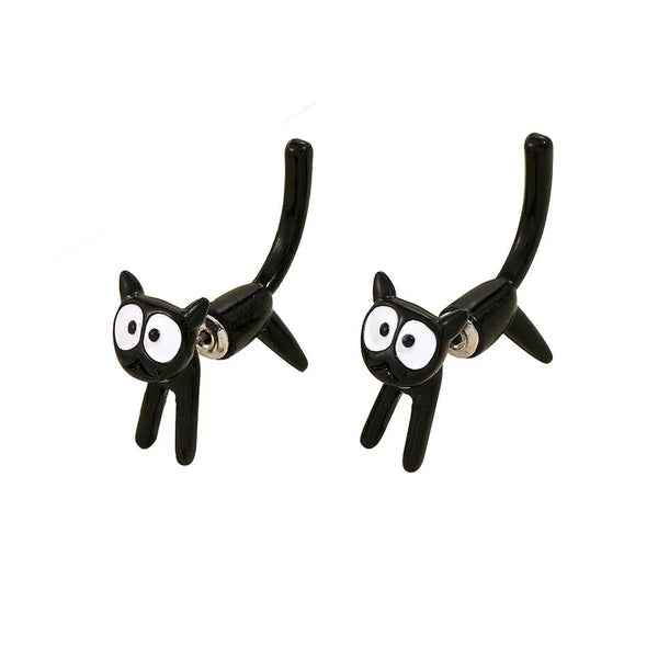 Cute Funny Cartoon Cat Earrings