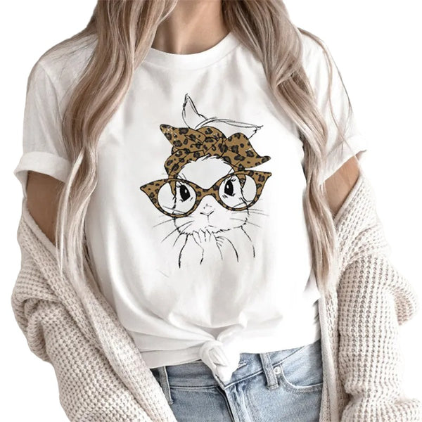 Fashion Bunny Design T-Shirt