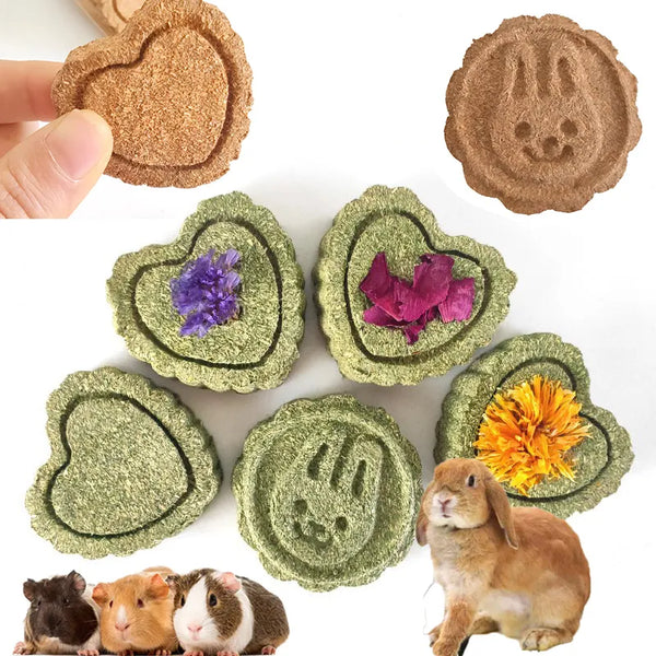 Grass Cakes for Teeth Grinding for Bunnies and other Small Pets