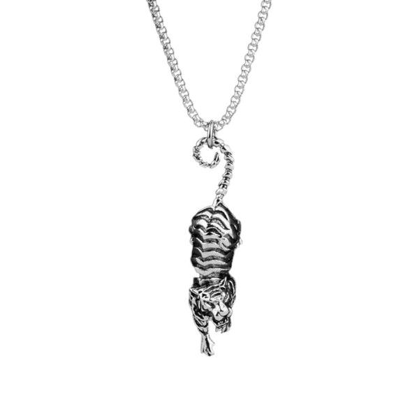 Amazing Hanging Tiger by the Tail Necklace