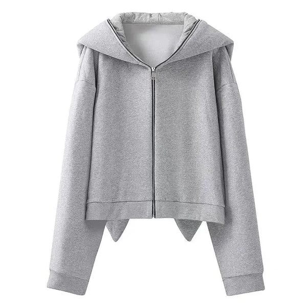 Adorable Loose Top Hoodie with Bunny Ears