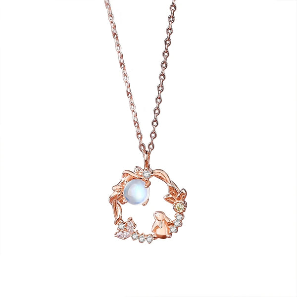 Luxurious Bohemian S925 Silver Bunny Necklace