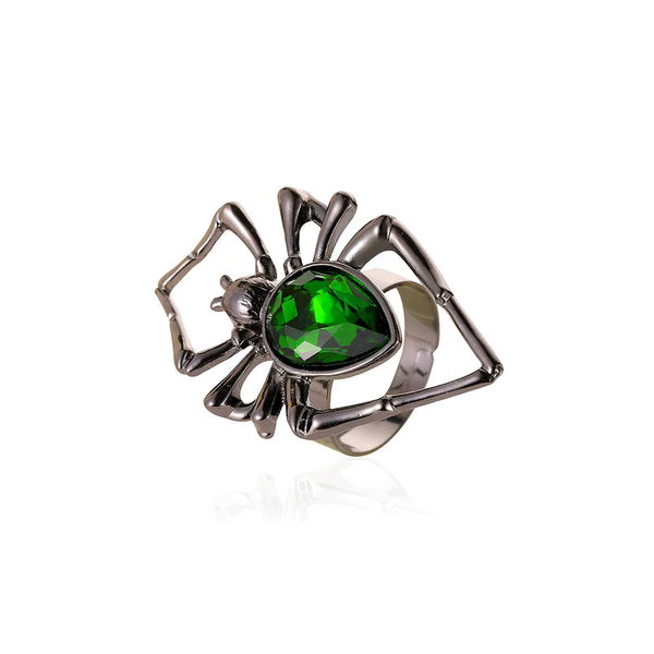 Punk Gothic Spider Open Ring