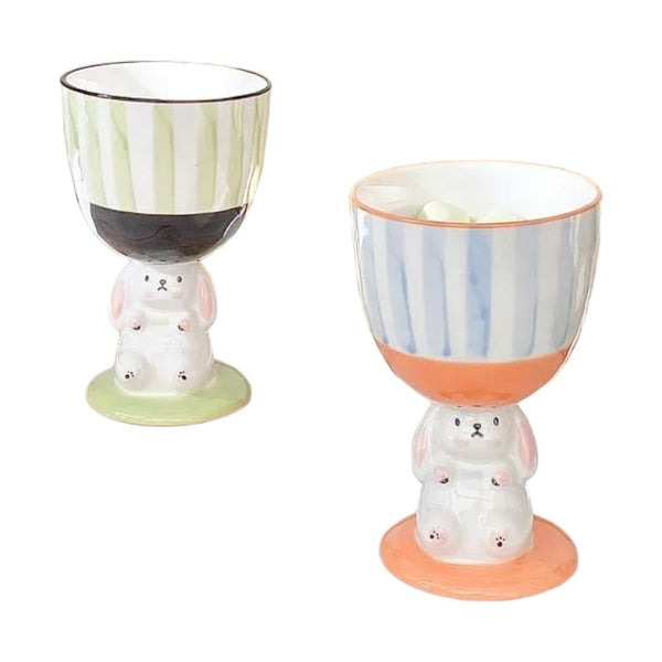 Cute Bunny Base Ceramic Creative Cup