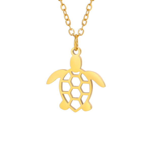 Simple Hollow Turtle Necklace