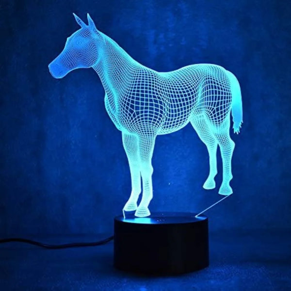 Amazing Simple Horse 3D Illusion Lamp