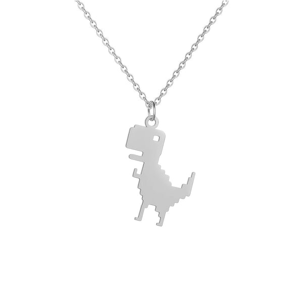 Building Block Dinosaur Necklace