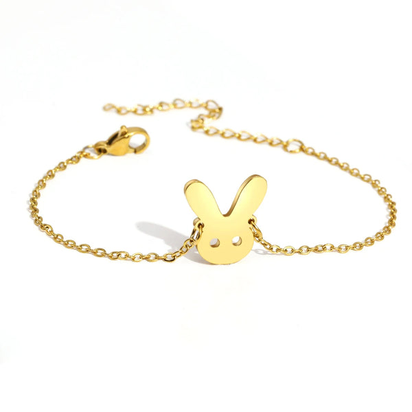 Lovely Cartoon Bunny Pendant Chain Bracelet