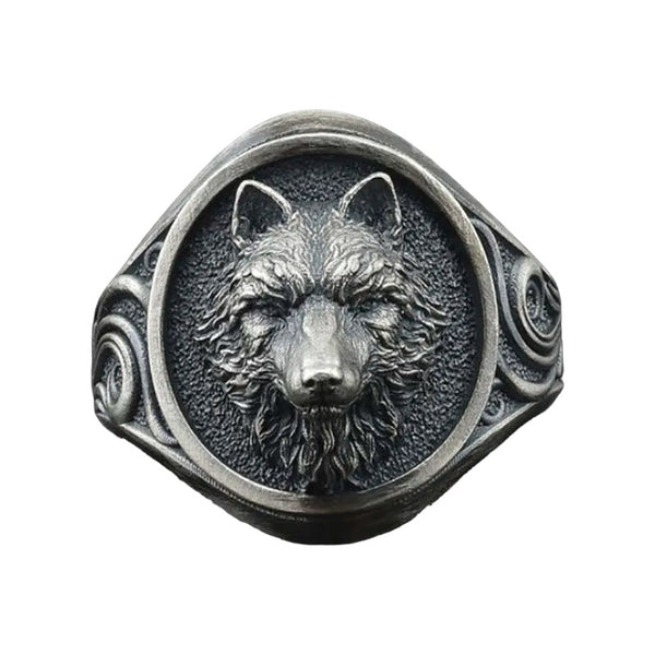 Celtic Wolf Stainless Steel Ring