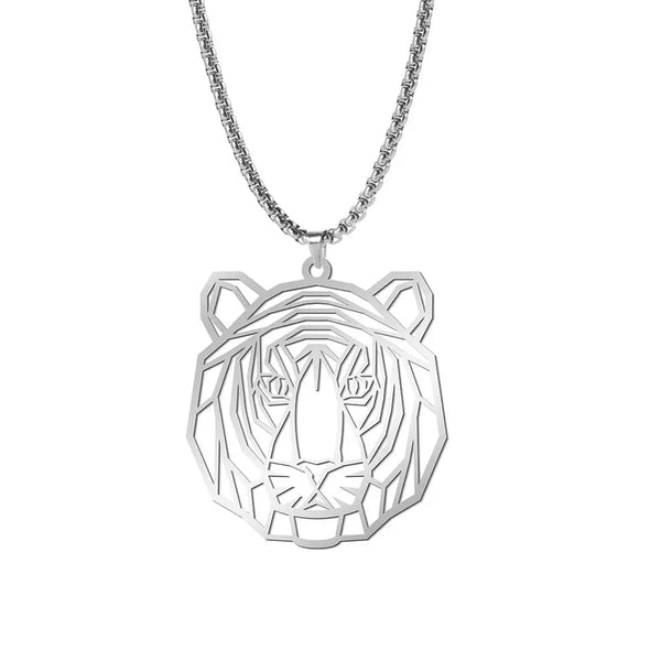 Hollow Tiger Face Necklaces