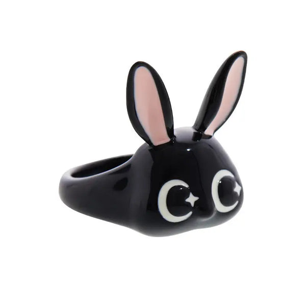 Adorable Cute Bunny Face Ring