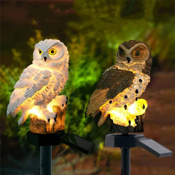 Amazing Solar LED Panel Fake Owls