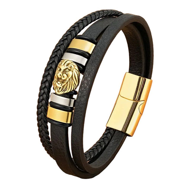 Luxurious Lion Triple Bracelet