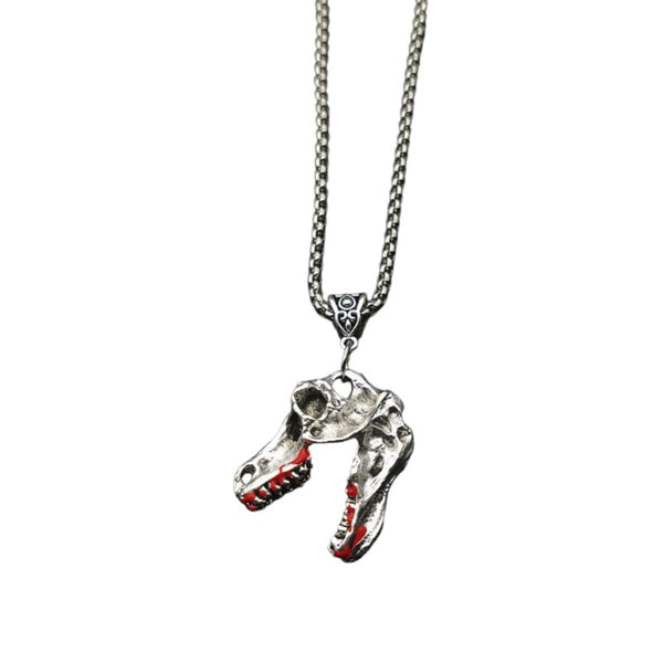 Stunning T-Rex Dinosaur Head Necklace