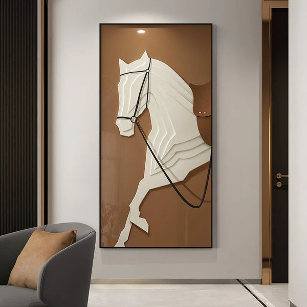 Modern Abstract Luxury Horse Canvas