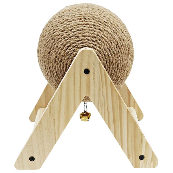 Ball-Shaped Scratcher Toy for Bunnies, Cats and Small Pets