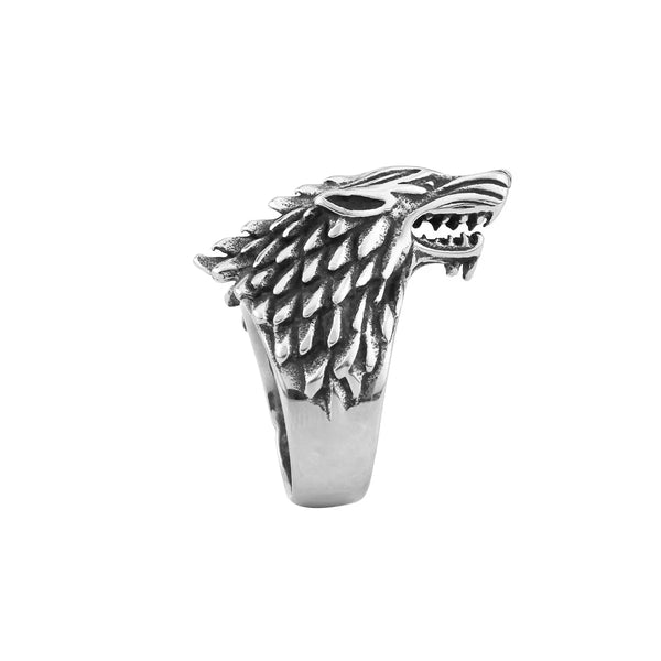 Amazing 3D Wolf Head Ring