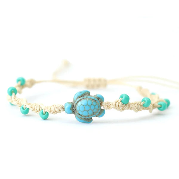 Bohemian Rope Turtle Bracelet