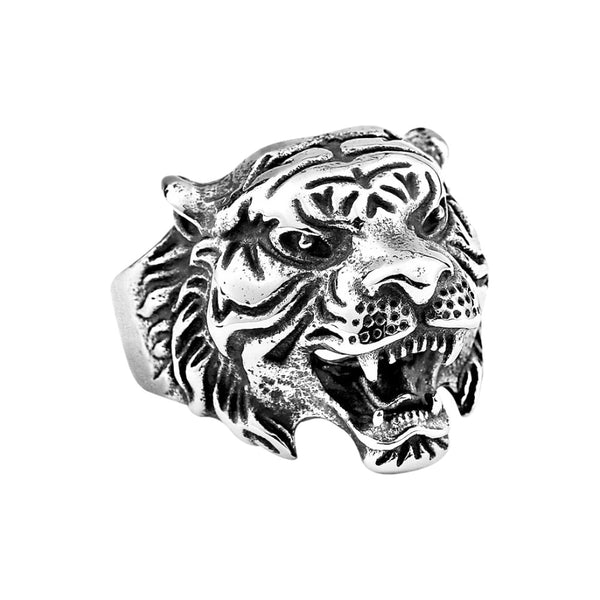 Amazing Punk Style Ferocious Tiger Ring