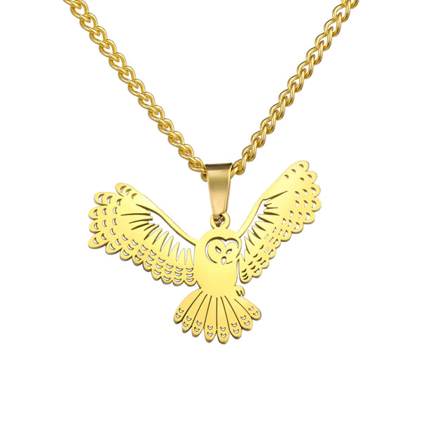 Cute Simple Flying Owl Necklace