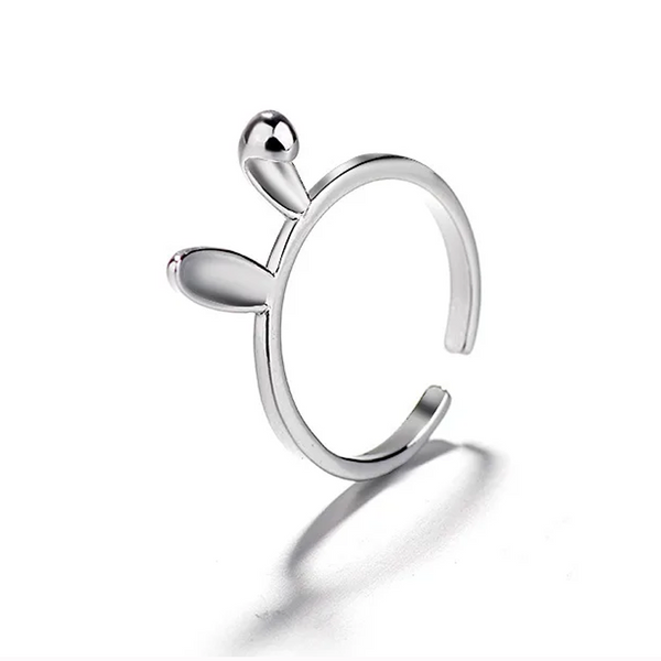 Minimalist Simple S925 Silver Bunny Ears Rings